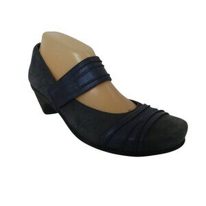 Naot Attitude Blue Leather Mary Jane Comfort Pumps Heels Womens 40 US 9